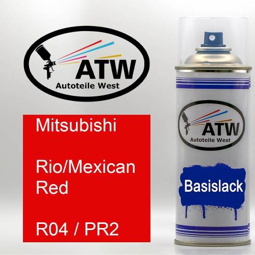 Mitsubishi, Rio/Mexican Red, R04 / PR2: 400ml Sprühdose, von ATW Autoteile West.
